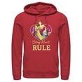 thumbnail image 1 of Men's Disney Princess Trio Strong Hearts Rule Hoodie Color: Red Size: XL, 1 of 4