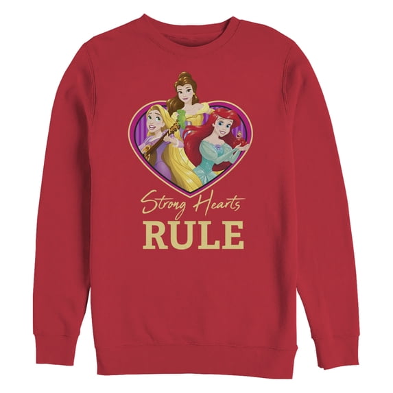 Men's Disney Princess Valentine Strong Hearts Sweatshirt