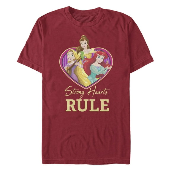 Men's Disney Princess Valentine Strong Hearts  Graphic T-Shirt
