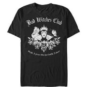 Men's Disney Princesses Bad Witches Club  Graphic Tee Black 5X Large