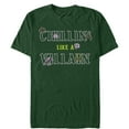 thumbnail image 1 of Men's Disney Princesses Chillin' Like a Villain Icons  Graphic Tee Dark Green 2X Large, 1 of 4