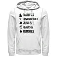 thumbnail image 1 of Men's Disney Princesses Keyword Magic  Pull Over Hoodie White 2X Large, 1 of 3