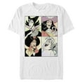 thumbnail image 1 of Men's Disney Princesses Villains Anime Watercolor Panels Graphic Tee White Small, 1 of 4