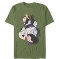 thumbnail image 1 of Men's Disney Princesses Wicked Witch Profiles  Graphic Tee Military Green Medium, 1 of 3