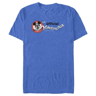 Men's Disney Retro Official Mouseketeer  Graphic Tee Royal Blue Heather Small