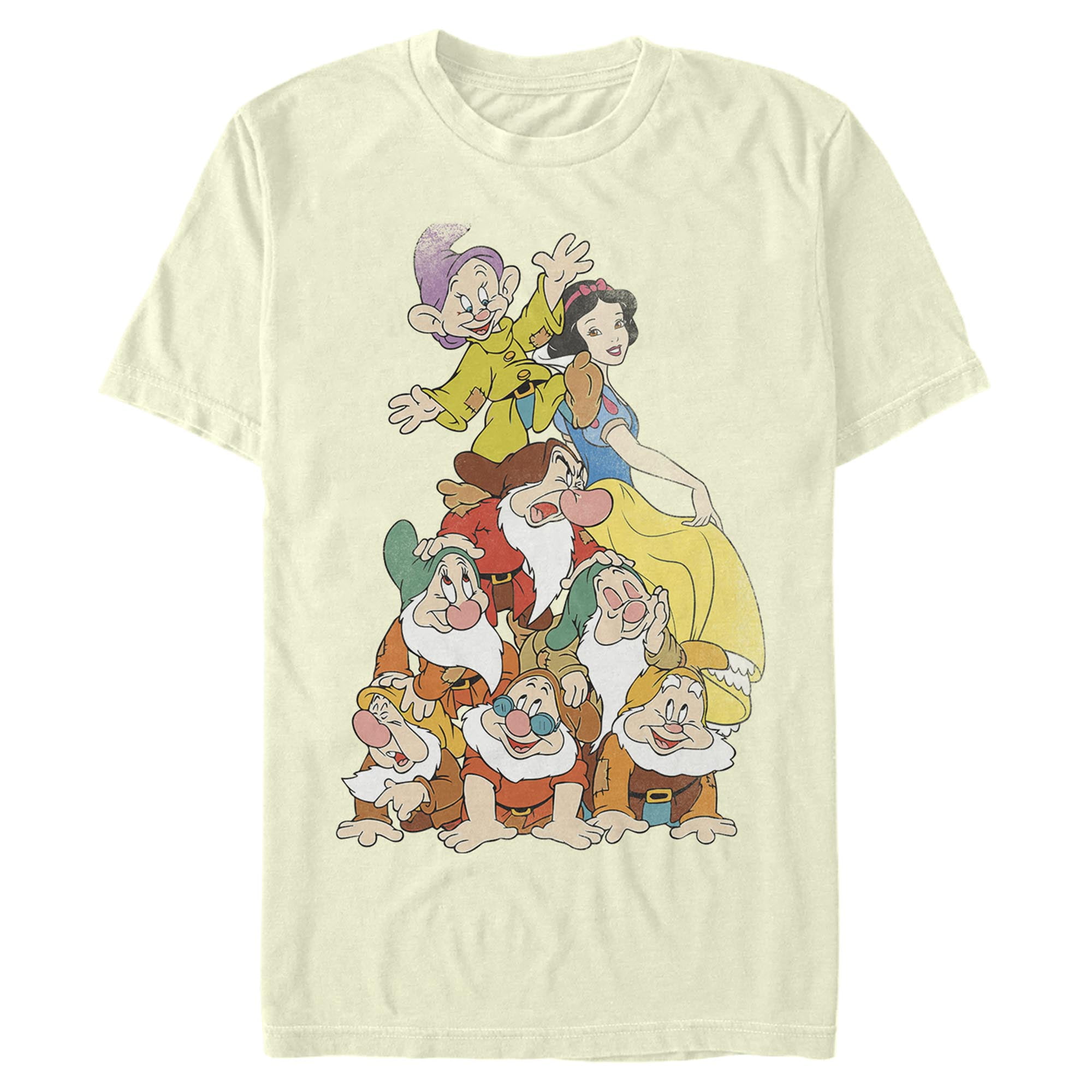 Mens Snow White and the Seven Dwarfs Pile T Shirt - Walmart.com