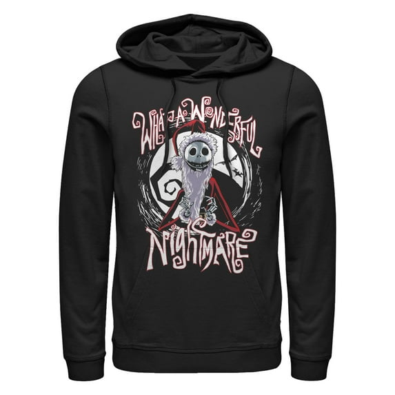 Men's Disney The Nightmare Before Christmas Jack Santa Claus Hoodie Color: Black Size: M