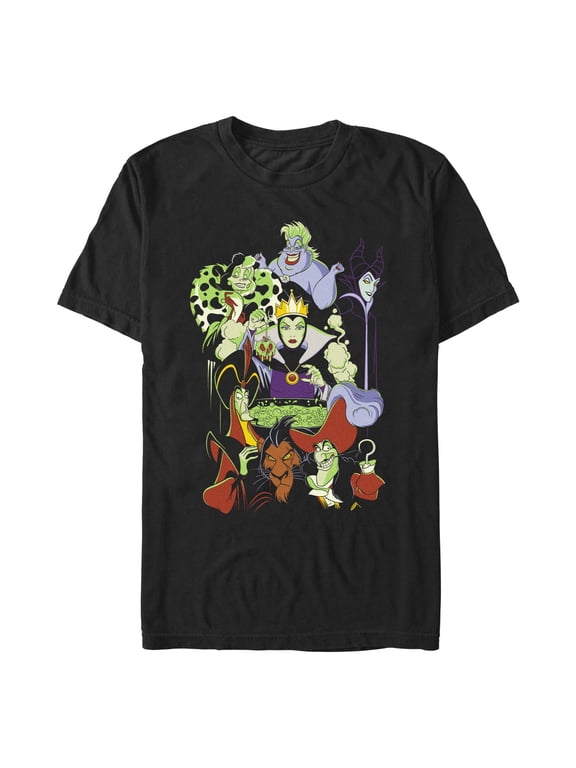 Men's Disney Villains Group Shot Graphic T-Shirt