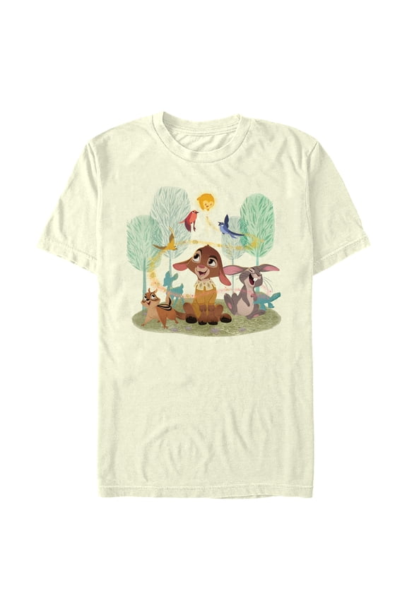 Men's Disney Wish Animal Friends T-Shirt - Beige - Medium