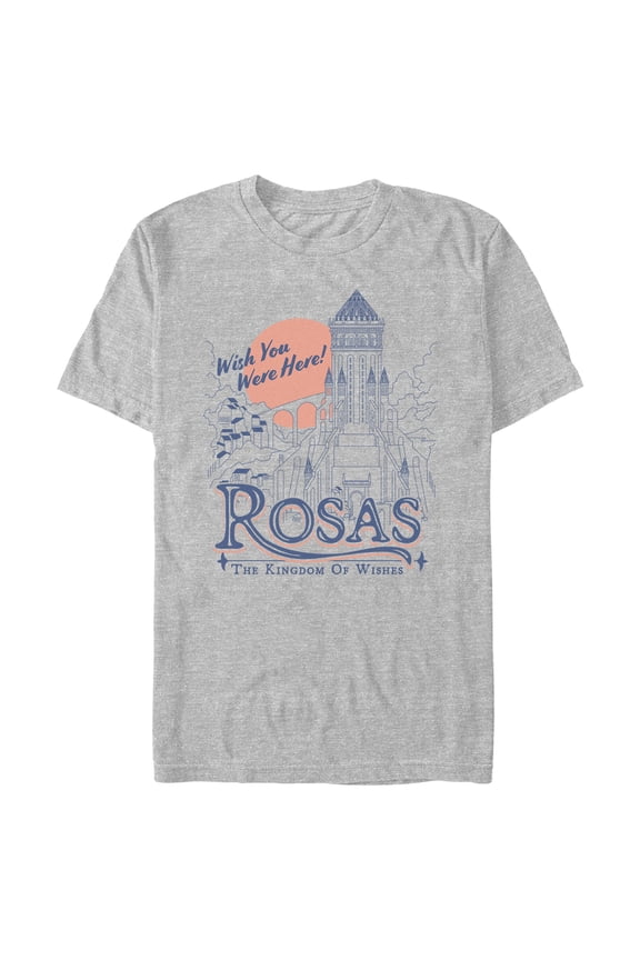 Men's Disney Wish Rosas The Kingdom of Wishes T-Shirt - Athletic Heather - Medium