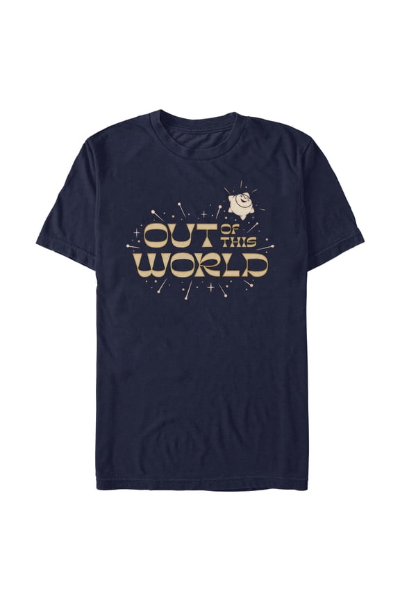 Men's Disney Wish Star Out of This World  T-Shirt - Navy Blue - Large
