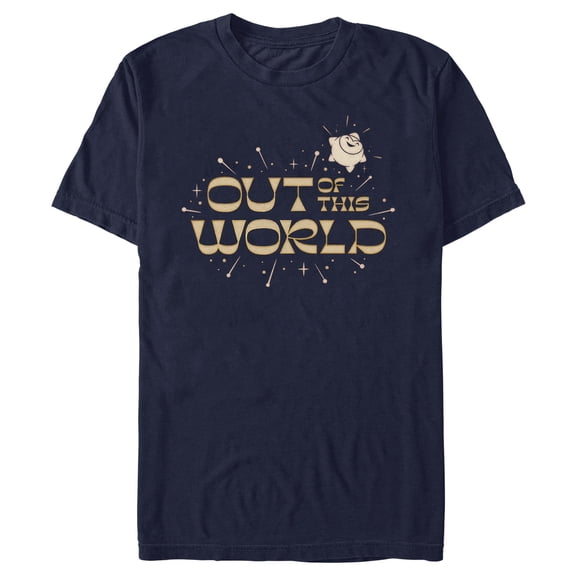 Men's Disney Wish Star Out of This World T-Shirt - Navy Blue - Large
