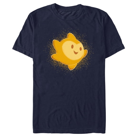Men's Disney Wish Star Portrait T-Shirt - Navy Blue - 2X Large