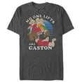 thumbnail image 1 of Men's Beauty and the Beast No One Lifts Like Gaston Graphic Tee Charcoal Heather 2X Large, 1 of 4