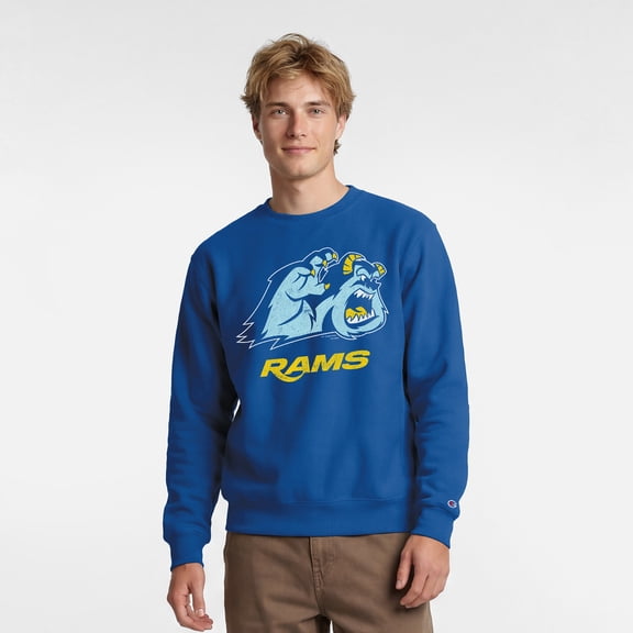 Men's Disney x Champion Royal Los Angeles Rams Sulley Powerblend Sweatshirt