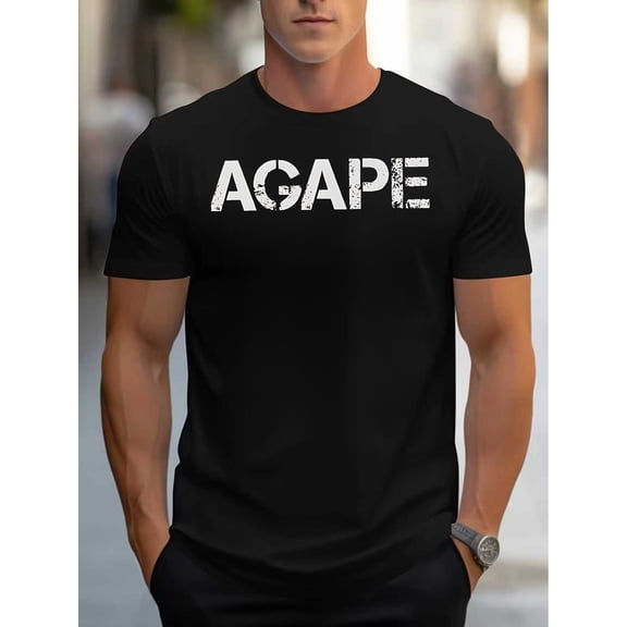 Men's Distressed Christian Agape Love T-Shirt