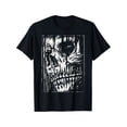 thumbnail image 1 of Men's Distressed Gothic Grunge Skull Graphic T-Shirt, 1 of 6
