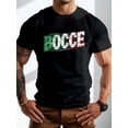 thumbnail image 1 of Men's Distressed Italian Flag Bocce Ball Sport T-Shirt, 1 of 6