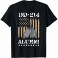 thumbnail image 1 of Men's Distressed Military DD-214 Alumni American Flag T-Shirt, 1 of 6