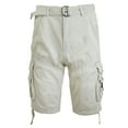 thumbnail image 1 of Men's Distressed Vintage Belted Cargo Utility Shorts (Size 30-40), 1 of 4