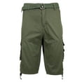 thumbnail image 1 of Men's Distressed Vintage Belted Cargo Utility Shorts (Size 30-40), 1 of 4