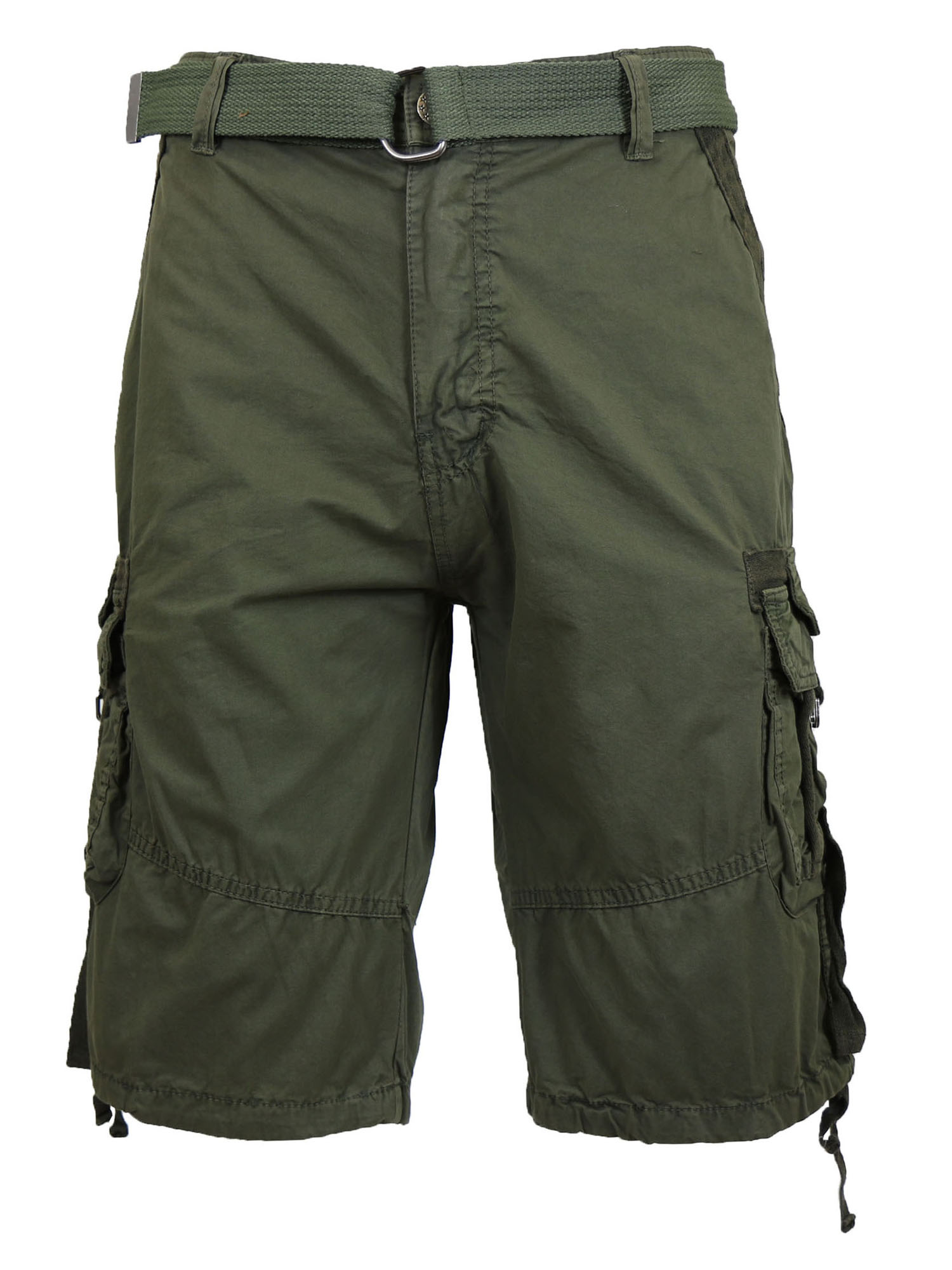 Men's Distressed Vintage Belted Cargo Utility Shorts (Size 30-48) - image 1 of 4