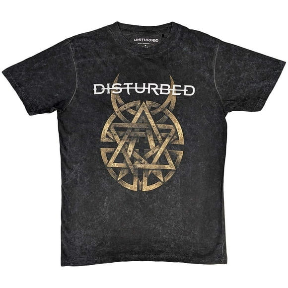 Men's Disturbed Riveted (Dip-Dye, Mineral Wash) Tie Dye T-shirt Medium Charcoal