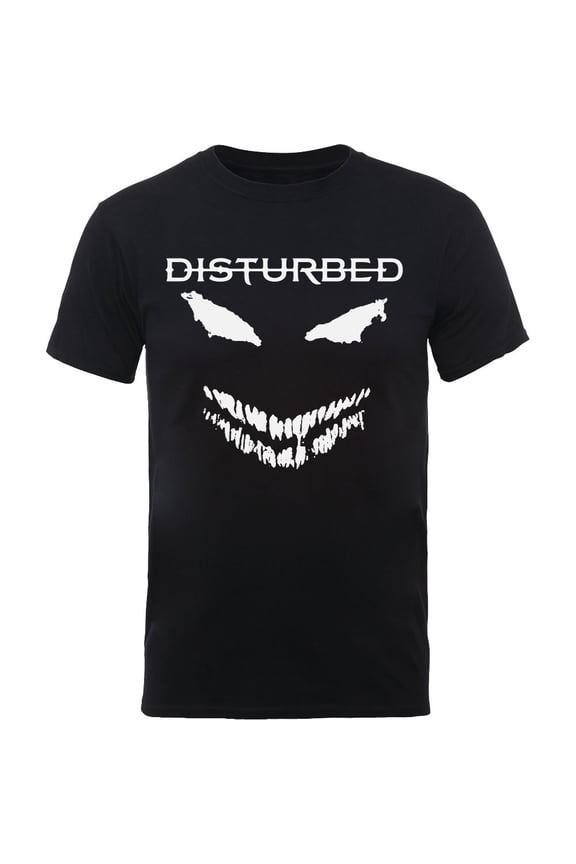 Men's Disturbed Scary Face Candle Slim Fit T-shirt X-Large Black