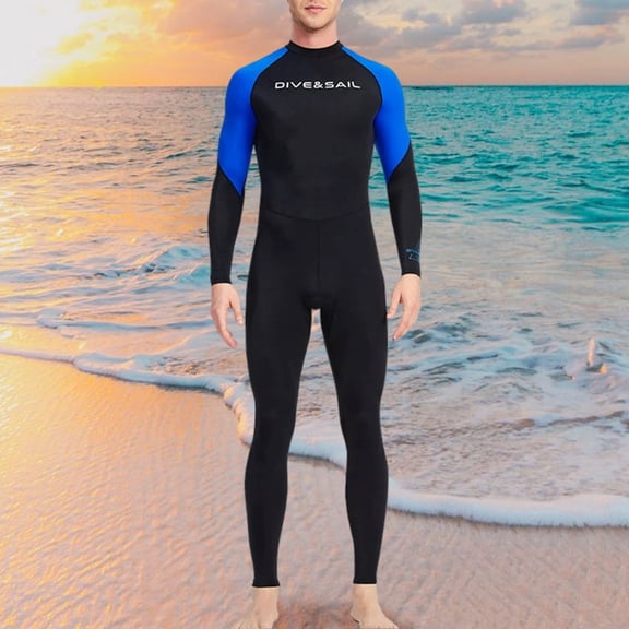 Men's Diving Suit Thin Quick Dry Wetsuit Rash Guard Swimsuit For Men Snorkeling Surfing Ice Sunscreen Full Body Swimwear Suit