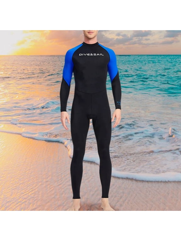 Men's Diving Suit Thin Quick Dry Wetsuit Rash Guard Swimsuit For Men Snorkeling Surfing Ice Sunscreen Full Body Swimwear Suit