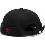Mens Docker Cap   Brimless Skullcap, Worker Sailor Cap, Rolled Cuff Retro Beanie Hat