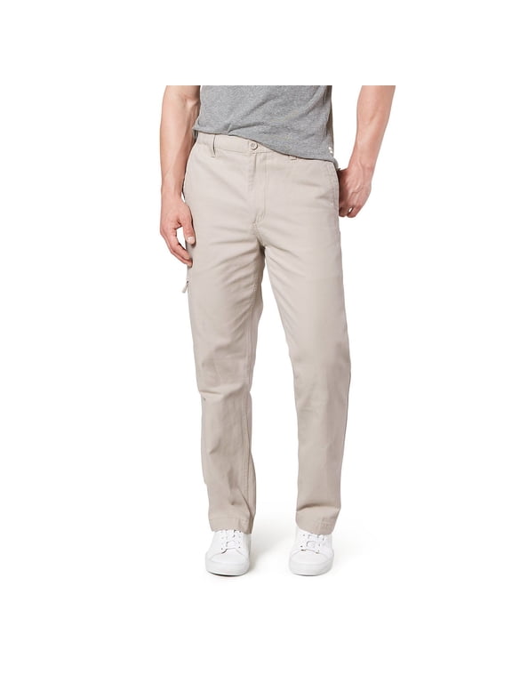 Men's Dockers® Comfort Cargo Classic-Fit Flat-Front Cargo Pants Color: Light Buff Size: 34X34