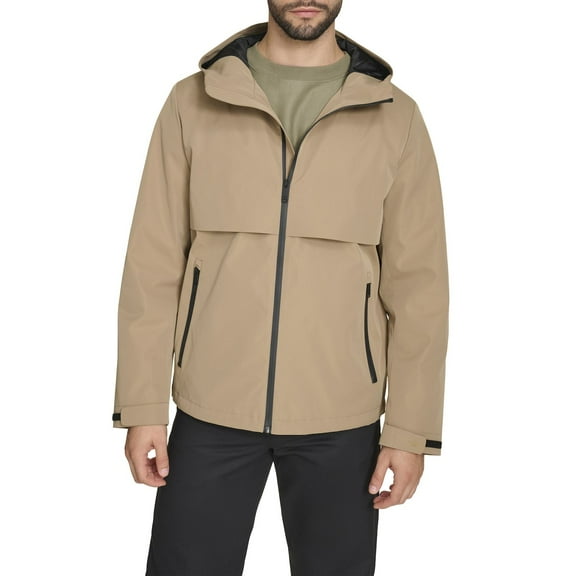 Men's Dockers® Go Series Hooded Rain Shell Color: Khaki Size: M
