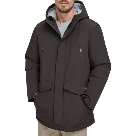 Men's Dockers® Heavyweight Coat Color: Black Size: L