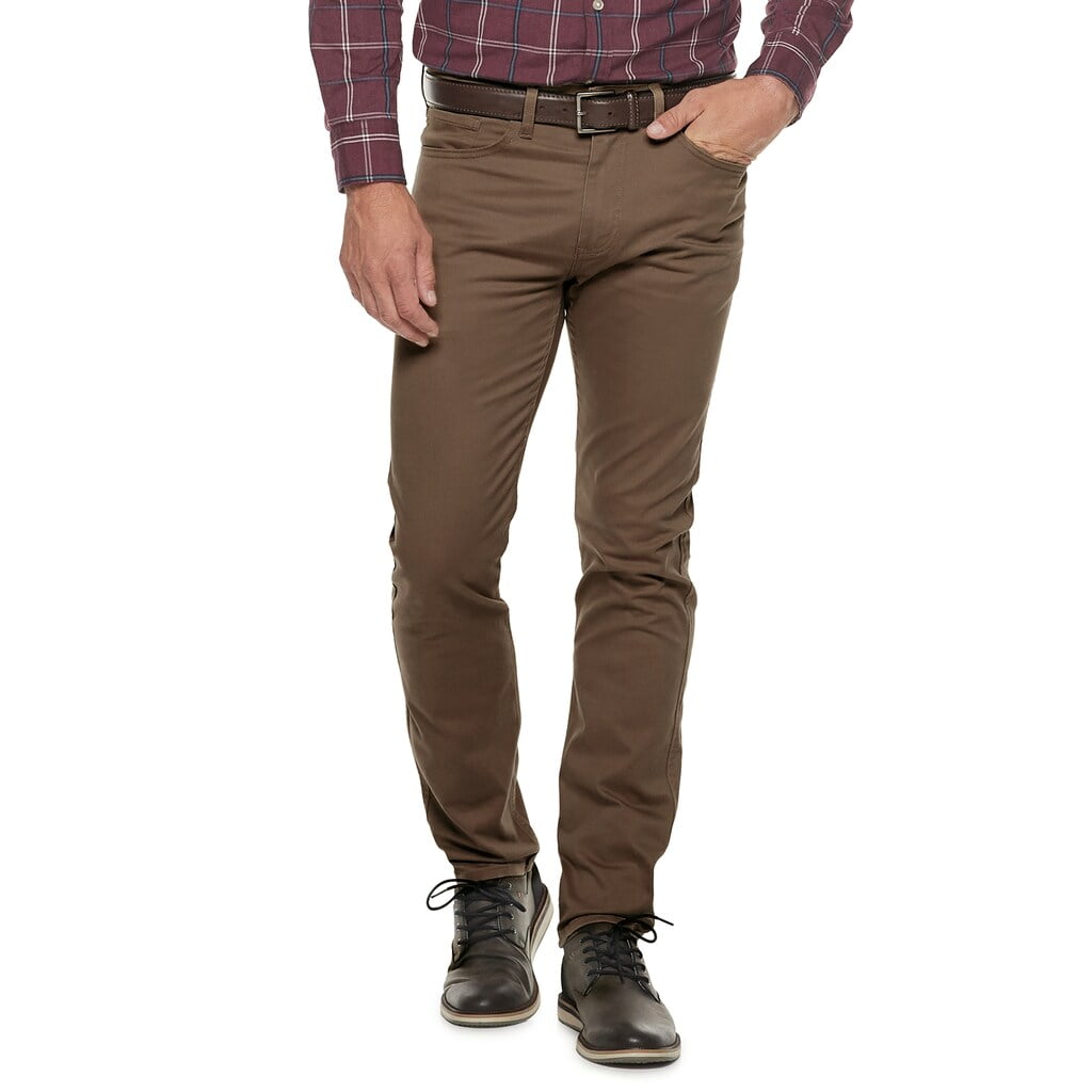 Men's Dockers Jean Cut Khaki All Seasons SlimFit Tech Pants D1 Smoky