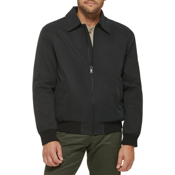 Men's Dockers® Micro-Twill Filled Golf Bomber Jacket Color: Black Size: L