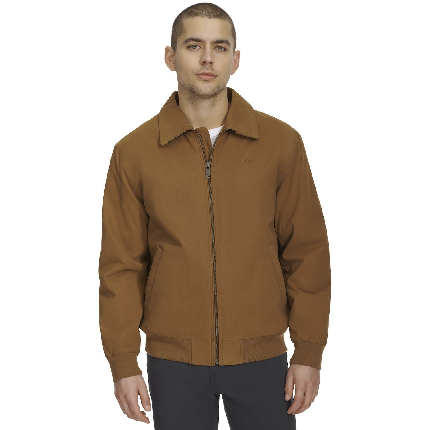 Men's Dockers® Micro-Twill Filled Golf Bomber Jacket Color: Monks