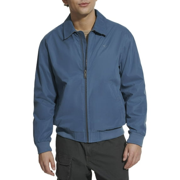 Men's Dockers® Micro-Twill Golf Bomber Jacket Color: Blue Size: L