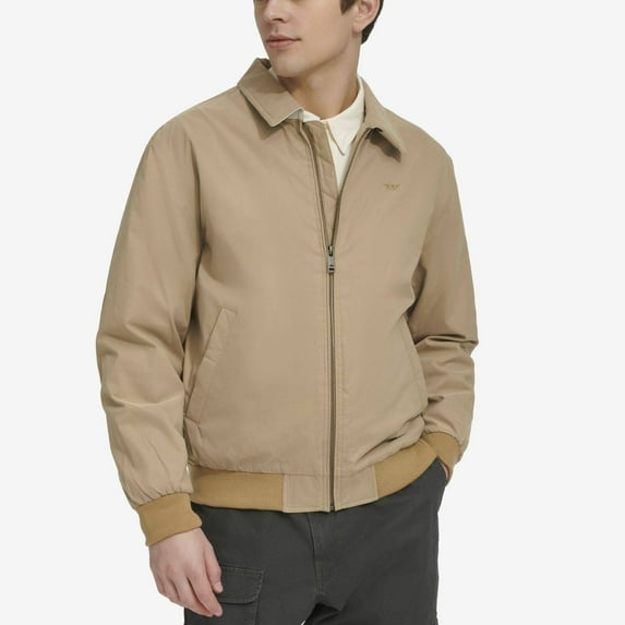 Men's Dockers® Micro-Twill Golf Bomber Jacket Color: Harvest Gold Size: L