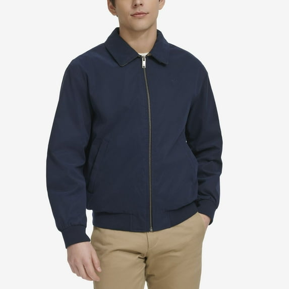 Men's Dockers® Micro-Twill Golf Bomber Jacket Color: Navy Size: S
