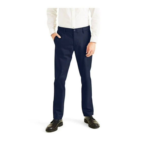 Men's Dockers® Signature Iron-Free Stain Defender Slim-Fit Khaki Pants Color: Navy Blazer Size: 34X32
