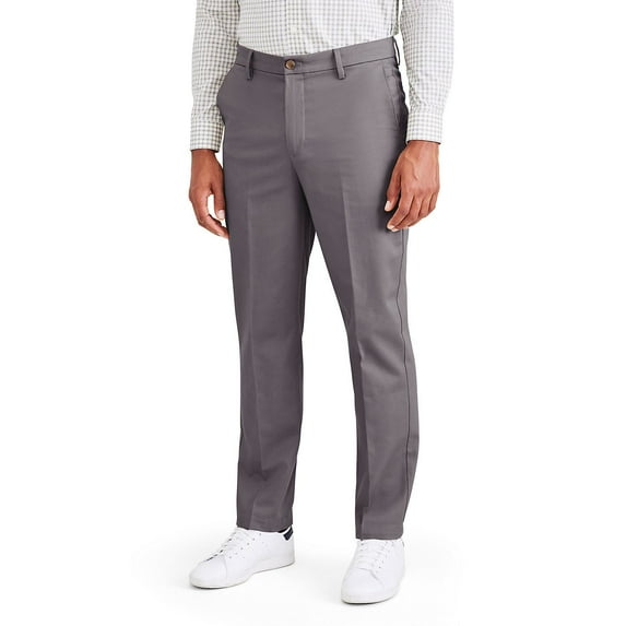 Men's Dockers® Signature Iron-Free Stain Defender Straight-Fit Khaki Pants Color: Magnet Size: 33X32