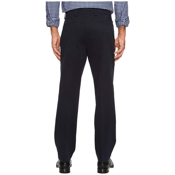 Men's Easy Classic Pleated Fit Khaki Stretch Pants Color: Dockers Navy Size: 40