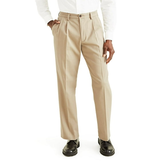 Men's Dockers® Stretch Easy Khaki Classic-Fit Pleated Pants Color: Khaki Size: 44X30