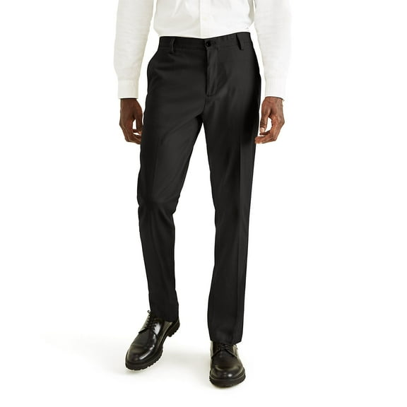 Men's Dockers® Stretch Easy Khaki Straight-Fit Flat-Front Pants Color: Black Size: 32X34