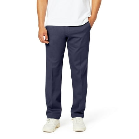 Men's Dockers® Stretch Easy Khaki Straight-Fit Flat-Front Pants Color: Dockers Navy Size: 32X34