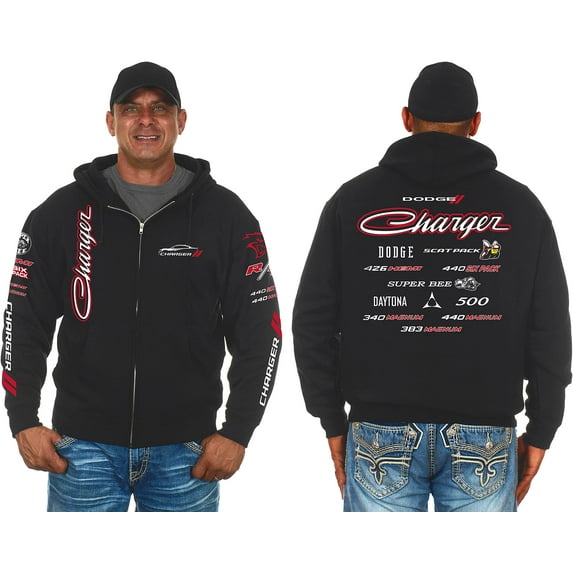 Men's Dodge Charger Zip Up Hoodie