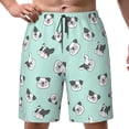 thumbnail image 1 of Men's Dog Green Swim Trunks Quick Dry Board Shorts Funny Beach Shorts Swimwear Bathing Suits Medium, 1 of 6
