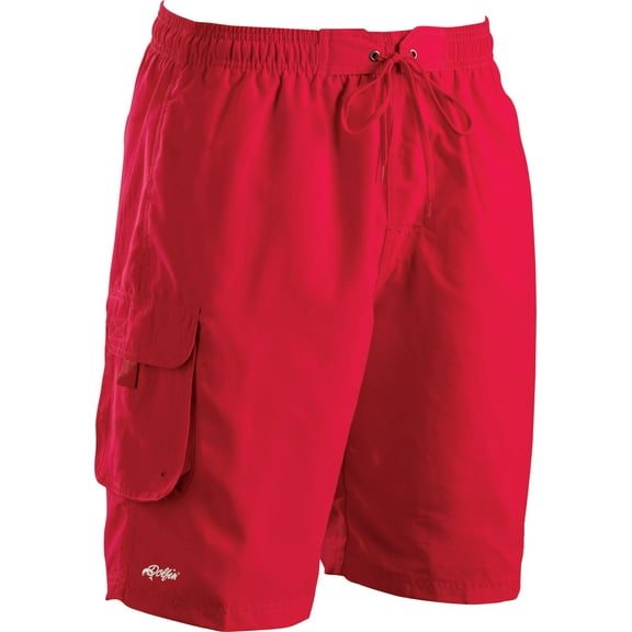 Men's Dolfin 9" Classic Solid Board Shorts Color: Red Size: M