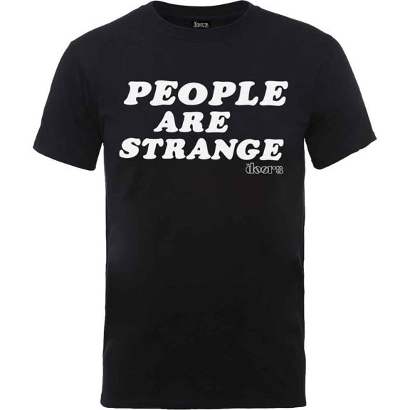 Men's Doors People Are Strange Slim Fit T-shirt Large Black